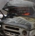 В Архангельской области в результате ДТП сгорел УАЗ с водителем
