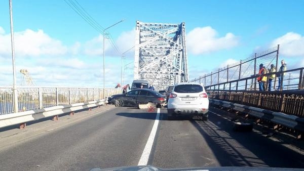 Авария на жд-мосту в Архангельске спровоцировала большую пробку