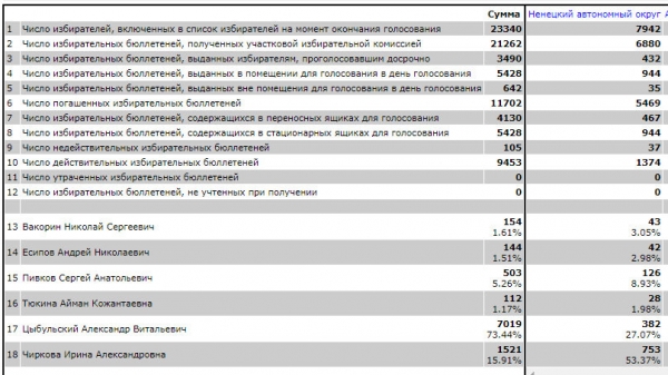 Жители НАО отдали предпочтение Ирине Чирковой на выборах губернатора Поморья