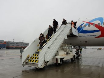 В аэропорту столицы Поморья приземлился первый рейс «Уральских авиалиний» Москва — Архангельск