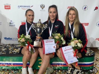 Женская команда по настольному теннису из Архангельской области «Родина» завоевала бронзу на чемпионате России
