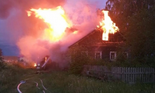 В Каргопольском районе при пожаре погиб мужчина