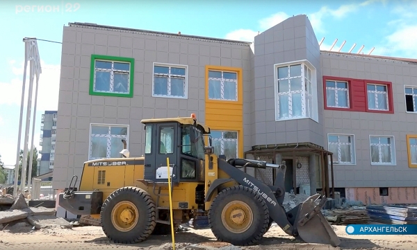 Строительство детсада в округе Майская горка в Архангельске отстаёт от графика