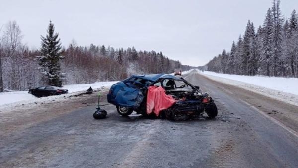 Гибельное ДТП с участием легковушек произошло на трассе М8 в Архангельской области