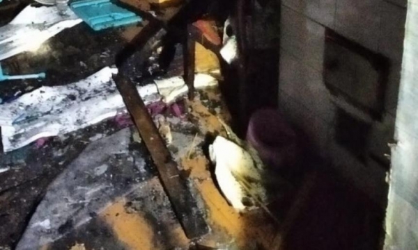 В Верхней Тойме пожарные спасли от огня двоих детей
