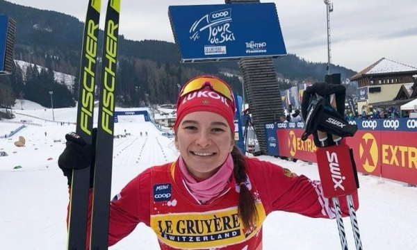 Лыжница Наталья Непряева, представляющая Поморье, взяла ещё одно золото «Тур де Ски»